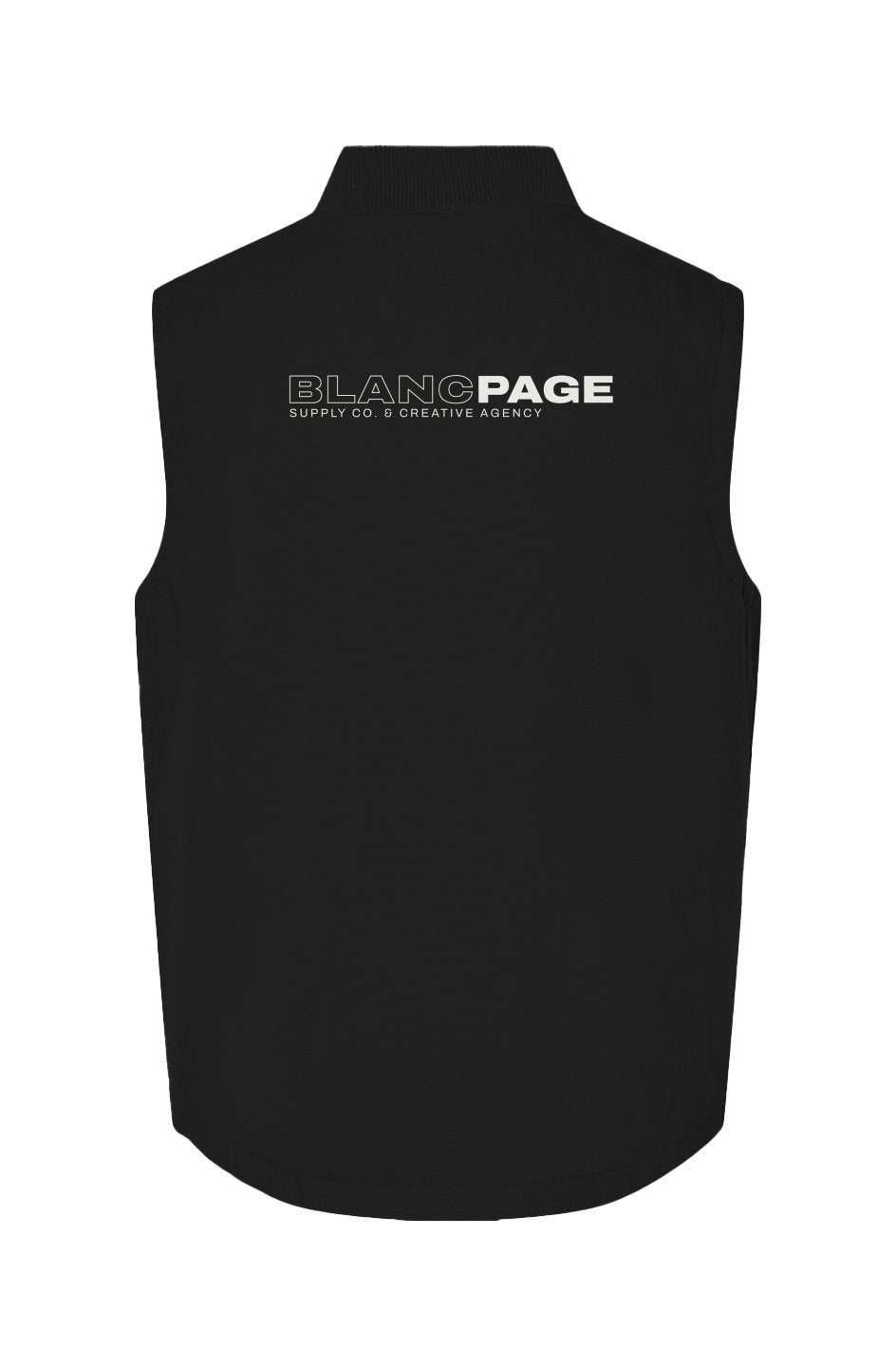 Insulated canvas workwear vest in heavyweight fabric with pockets and structured design for warmth and durability