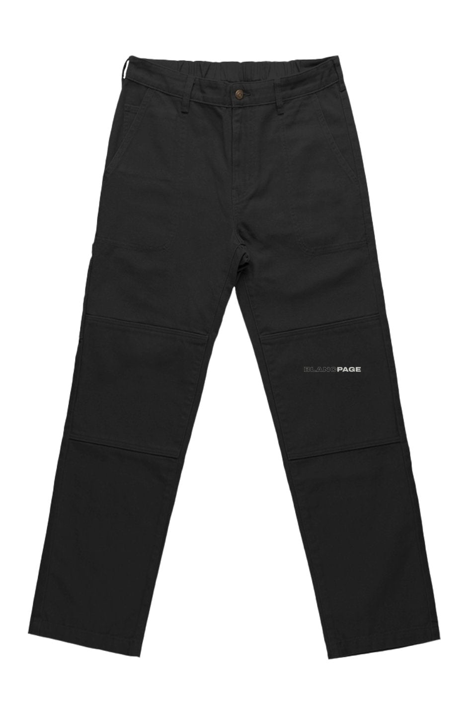 Blanc Page Canvas Pants in heavyweight 100% cotton duck canvas with reinforced knees and multiple pockets