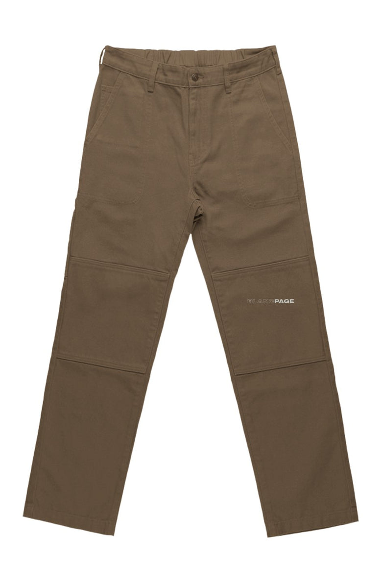 Blanc Page Canvas Pants durable heavyweight cotton duck canvas workwear with reinforced knees and multiple pockets