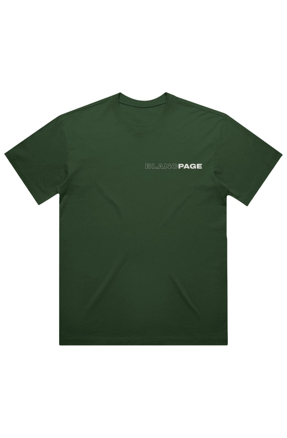 Blanc Page Box Tee heavyweight cotton boxy fit workwear tee with dropped shoulders